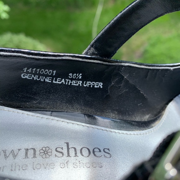 Town Shoes Leather heels with snake print - Picture 5 of 11